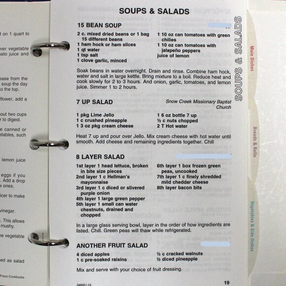 Snow Creek Rescue Squad 40th Anniversary Recipe Collection Cook Book - Picture 6 of 13
